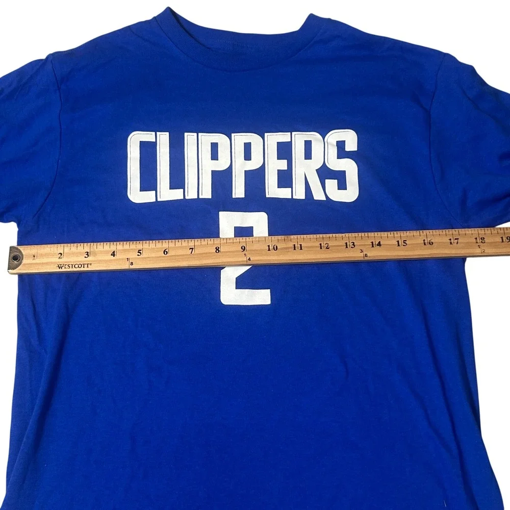 NEW NBA LA Clippers Kawhi Leonard 2 Long Sleeve Shirt Kids Medium 10/12 Blue New